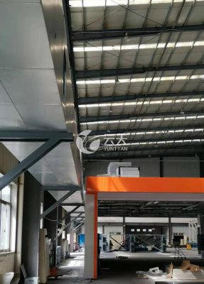 導(dǎo)軌移動式噴漆房廢氣收集滑軌風(fēng)管系統(tǒng)